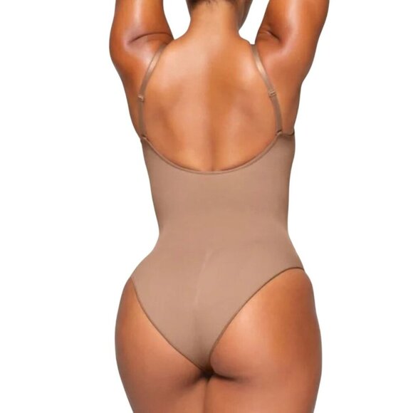 Skims L/XL sculpt brief bodysuit slimming compression Sienna Brown NWOT MSRP 72 - Picture 7 of 8